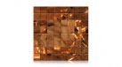 Strawberry Calcite — Мозаика из камня с подсветкой — миниатюра
