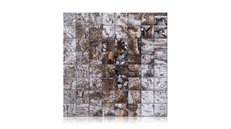 Silver (Vein Cut) — Мозаика из камня