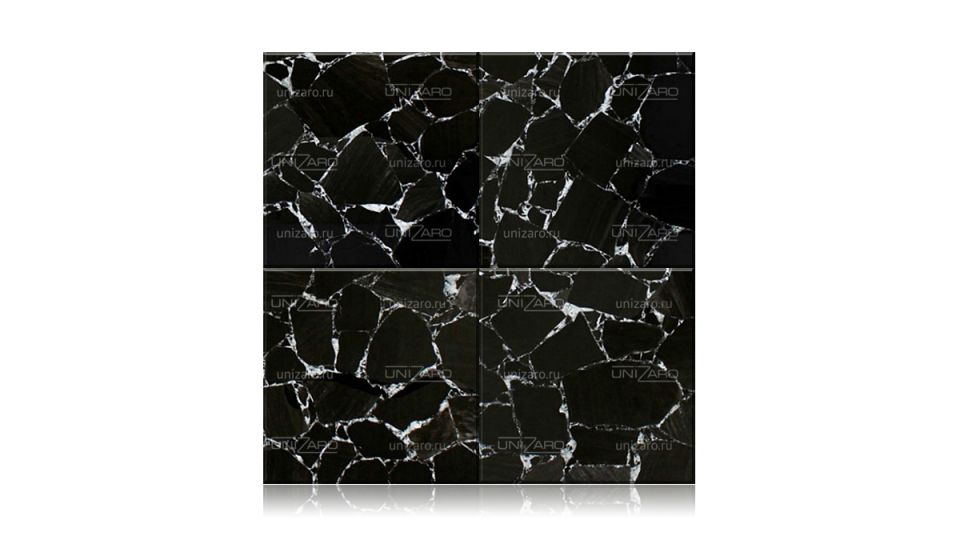 Black Obsidian Precious Silver — Плитка из камня