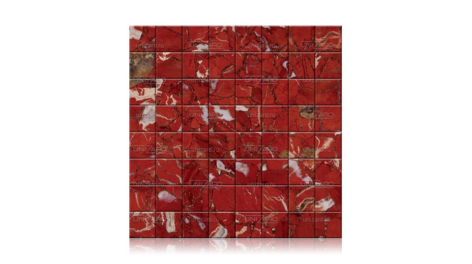Red Jasper Africano — Мозаика из камня