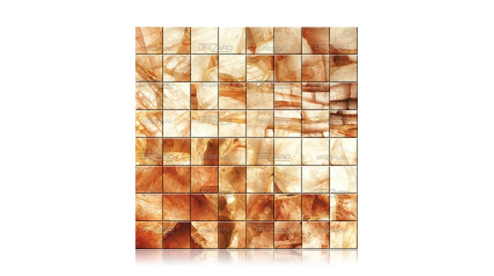 Retro Hematoid Quartz — Мозаика из камня с подсветкой