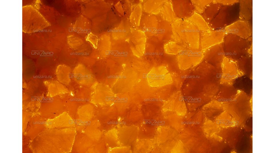 Orange Glow Quartz — Фрагмент с подсветкой