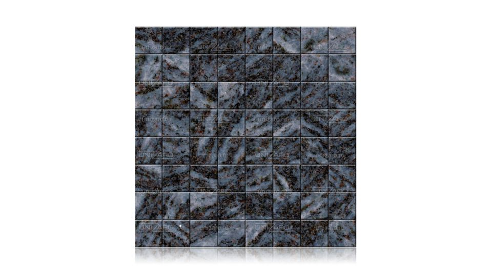 Blue Silk Dark — Мозаика из камня