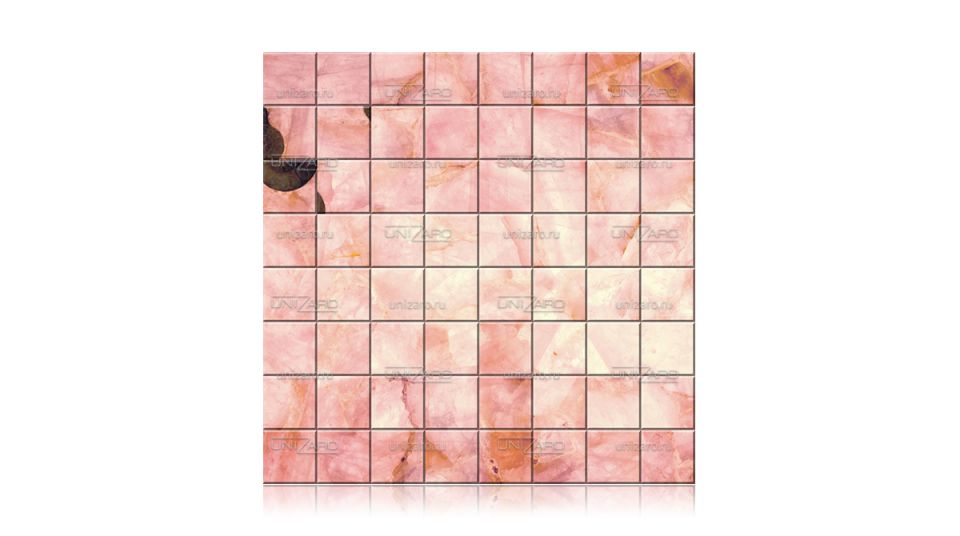 Rose Quartz — Мозаика из камня с подсветкой