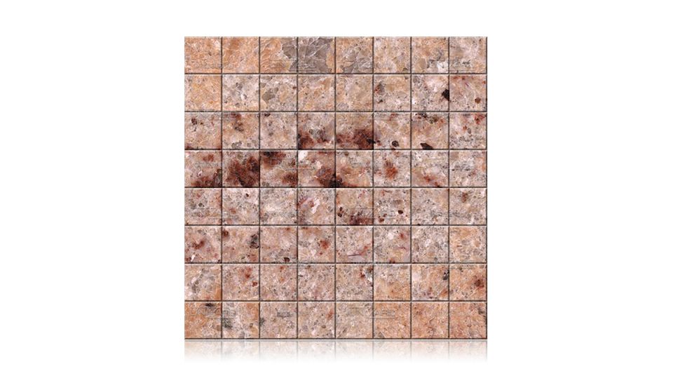 Ivory Brown Pink — Мозаика из камня