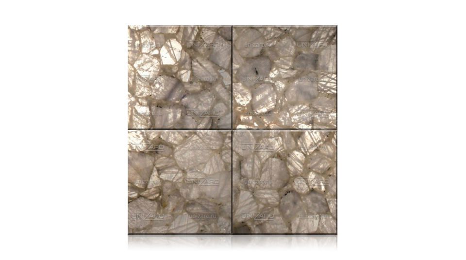 Semiprecious stone tile Quartz White and Black — Плитка из камня с подсветкой