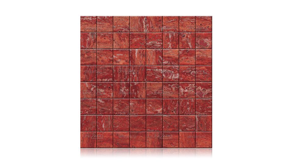 Rosso Persiano (Vien Cut) — Мозаика из камня