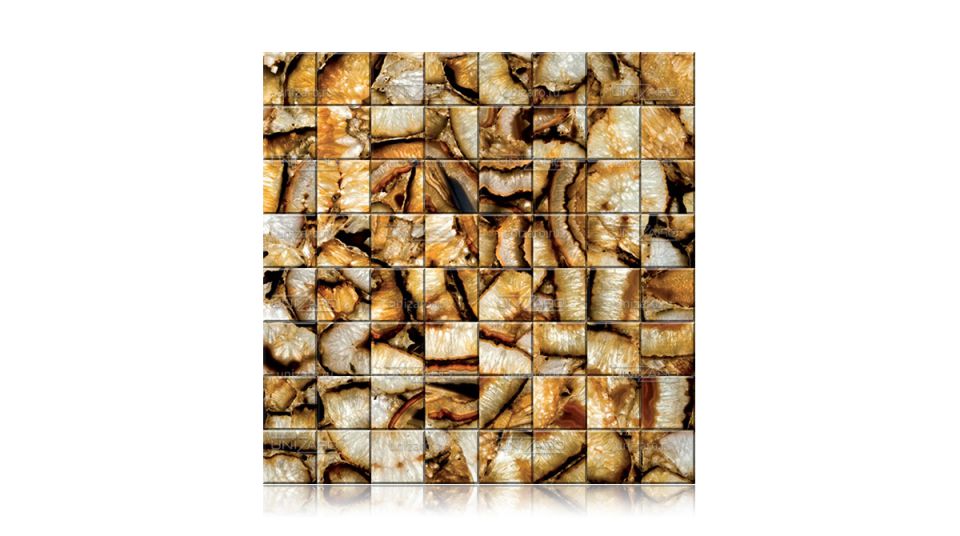 Crystal Agate Gold — Мозаика из камня с подсветкой