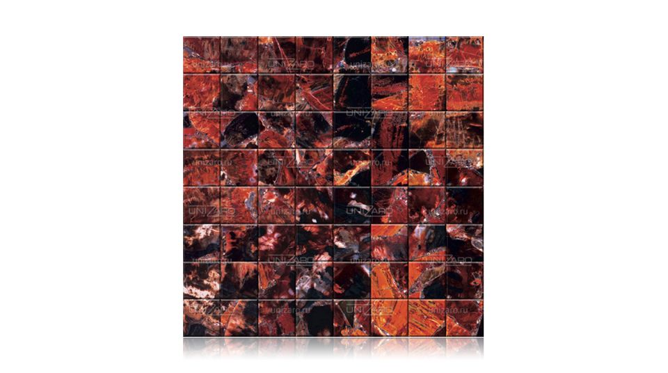 Red Petrified Wood — Мозаика из камня
