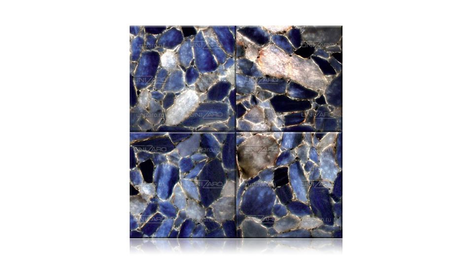 Ice Blue Calcite — Плитка из камня с подсветкой