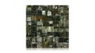 Semiprecious stone mosaic Retro Mix Ocean Jasper and Labrodorite — Мозаика из камня — миниатюра