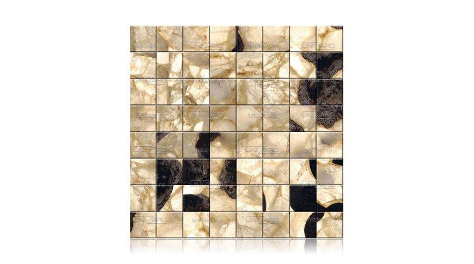 Fossilized Quartz — Мозаика из камня с подсветкой