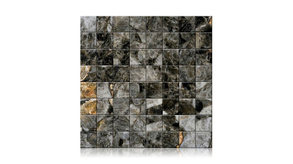 Fossilized Smoky Quartz — Мозаика из камня