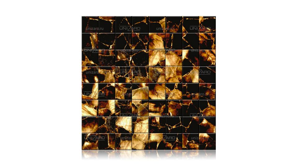 Smoky Quartz Dark — Мозаика из камня с подсветкой