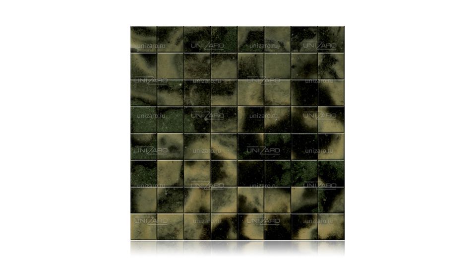 Verde Bamboo Classic  (Cross Cut) — Мозаика из камня