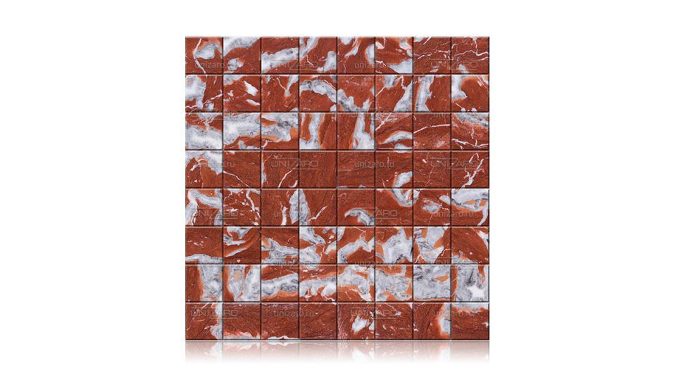 Rosso Francia — Мозаика из камня