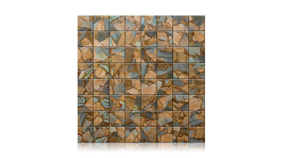 Pietra Paesina Green Gold — Мозаика из камня