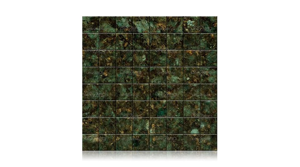 Green Peacock — Мозаика из камня
