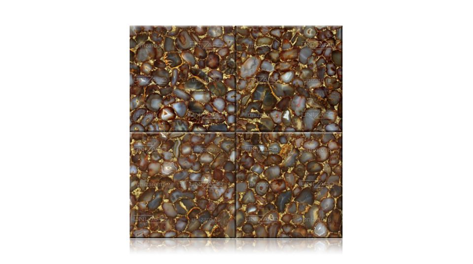 Carnelian Brown Precious Gold — Плитка из камня