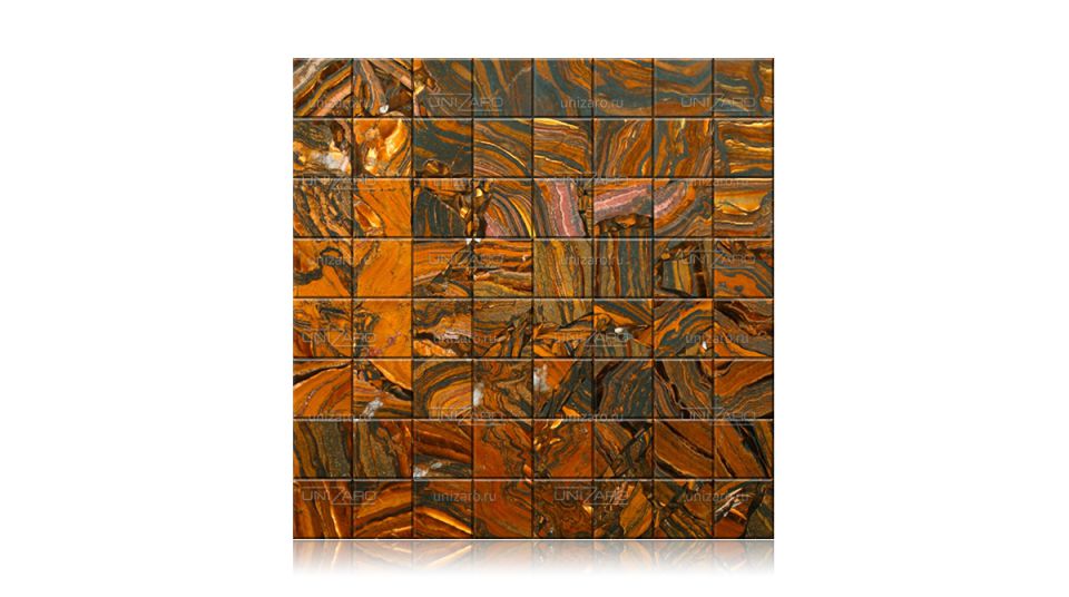 Tiger Iron Gold — Мозаика из камня