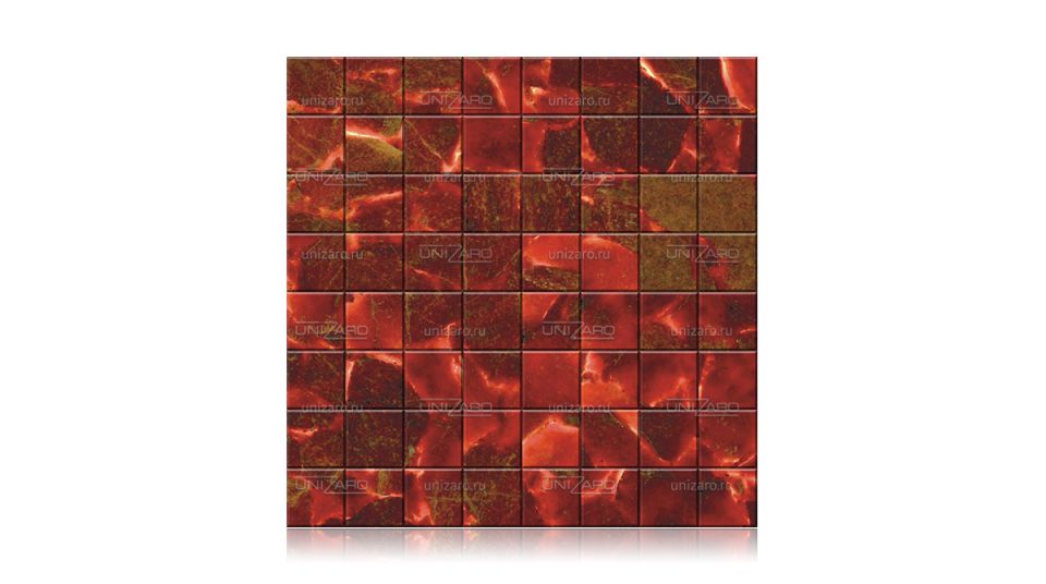 Orange Calcite — Мозаика из камня с подсветкой