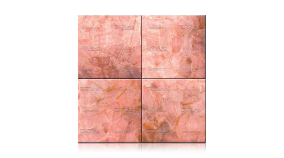 Rose Quartz — Плитка из камня с подсветкой
