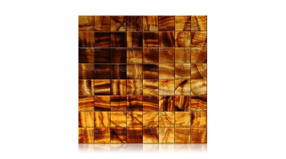Brown (Vein Cut) — Мозаика из камня с подсветкой