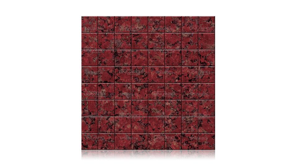 New Imperial Red — Мозаика из камня