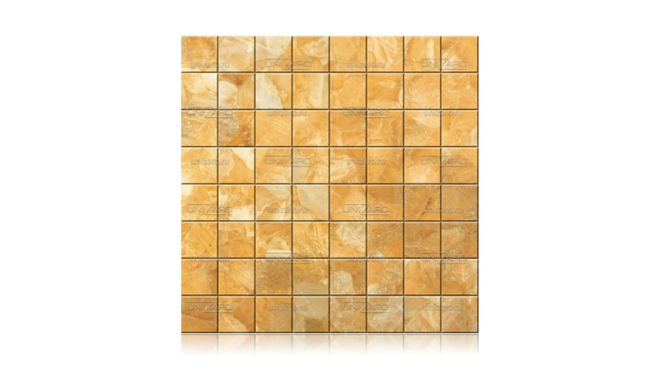 Orange Glow Quartz — Мозаика из камня