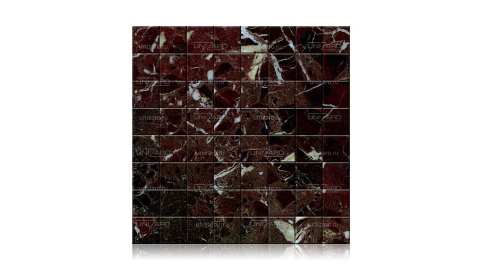 Rosso Levanto Italiano — Мозаика из камня