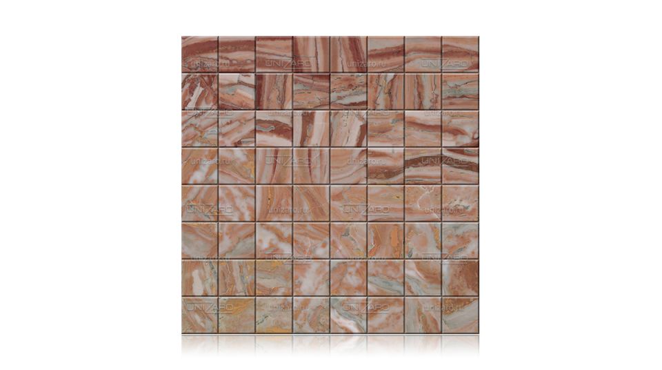 Arabescato Orobico Rosso — Мозаика из камня