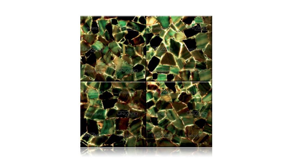 Aventurine Green — Плитка из камня с подсветкой
