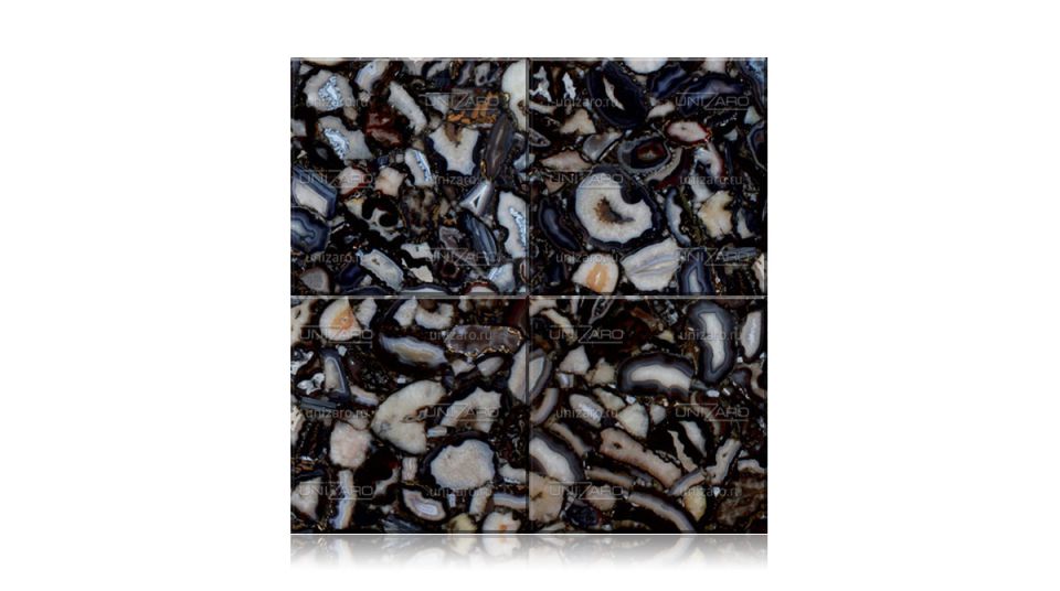 Crystal Agate Black — Плитка из камня