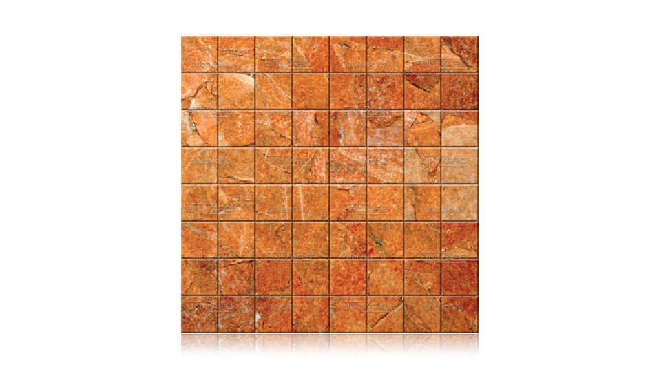 Orange Calcite — Мозаика из камня