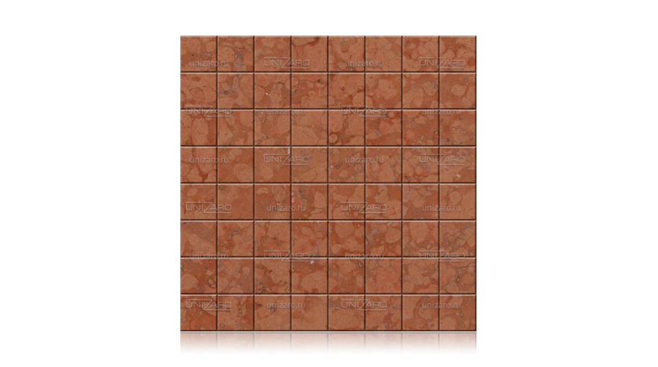 Rosso Verona - Rosso Asiago (Cross Cut) — Мозаика из камня