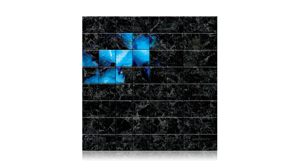 Blue Spectrolite — Мозаика из камня