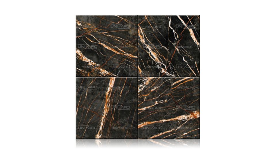 Marble tile Black and Gold — Плитка из камня