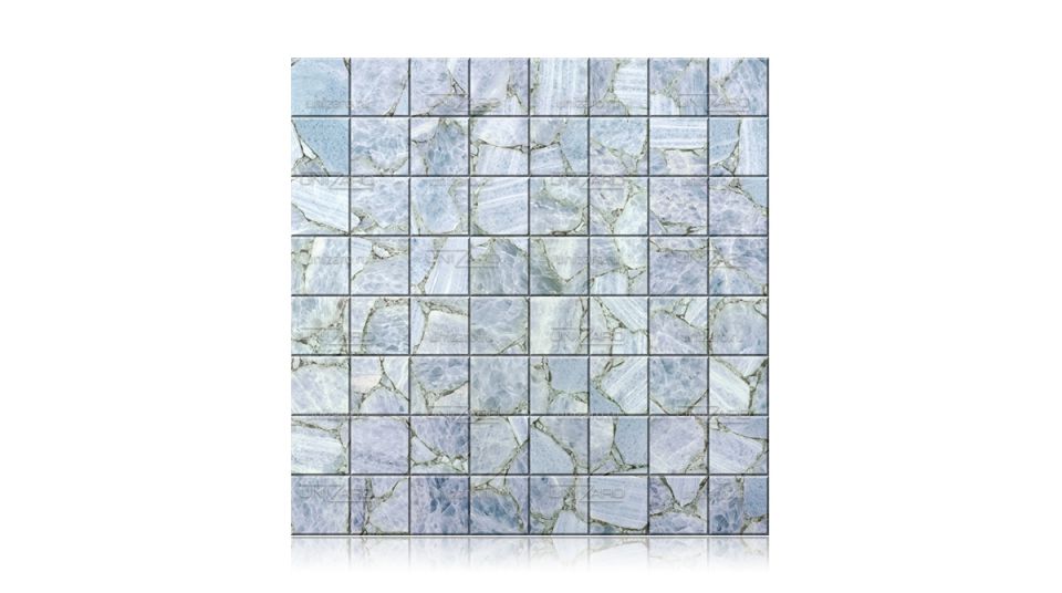 Ice Blue Calcite — Мозаика из камня