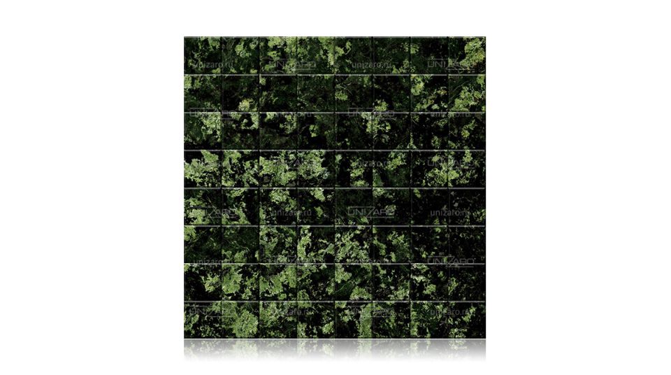 Green Bowenite Dark — Мозаика из камня
