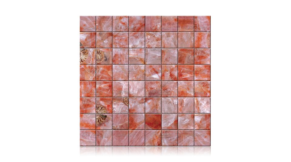 Hematoid Quartz — Мозаика из камня